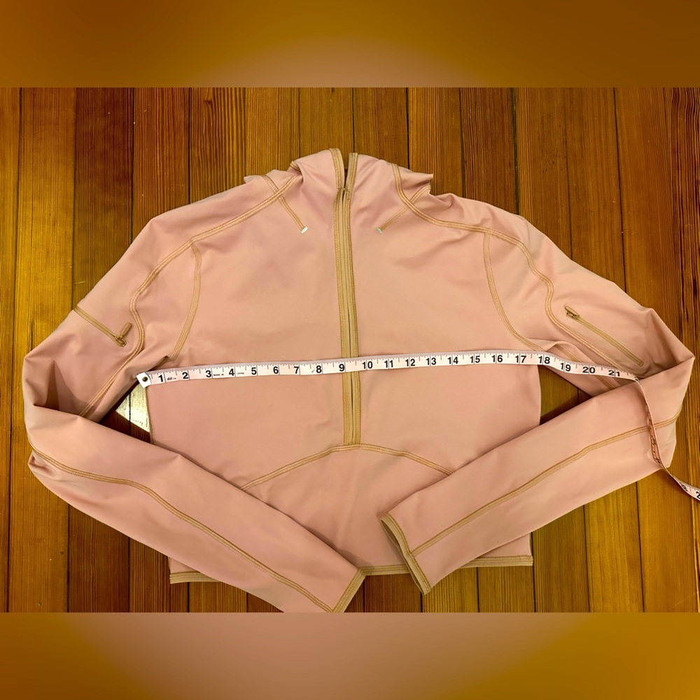 Lululemon Break a Trail 1/2 Zip Hoodie Pink Pastel Sz 8 - Picture 12 of 12